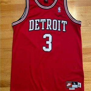 Nike Ben Wallace #3 Detroit Pistons Basketball Jersey